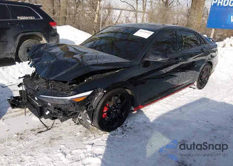 2025 Hyundai Elantra N из США, поврежденный, VIN KMHLW4DK4SU030267